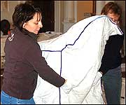 covering the furniture