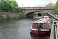 Canal boat on the River Aire