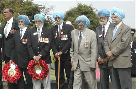 Images from the 2006 Chattri service in Brighton