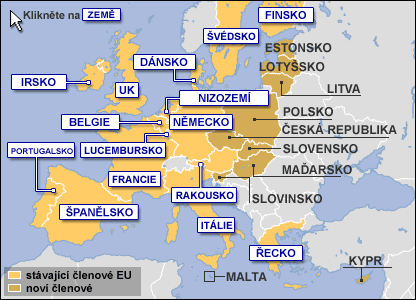 Klikněte na názvy zemí a zjistěte více
