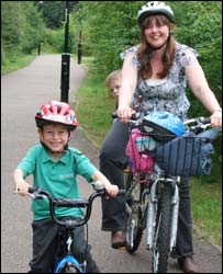 Kate Cannard and her children
