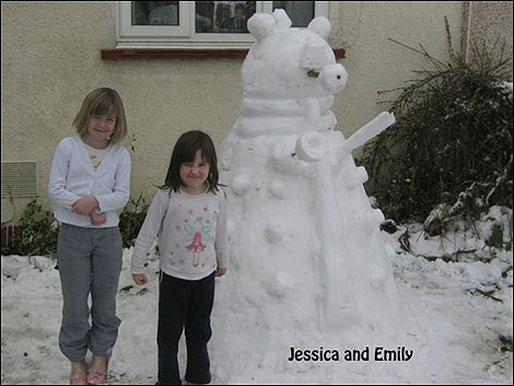 Feb 2009: Snow dalek Photo: Simon Ansell