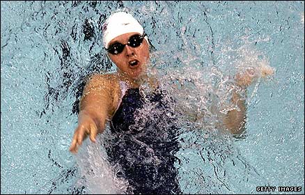 Natalie Jones in action in Athens