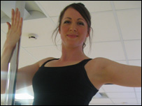 Pole dancing teacher Genevieve Moody