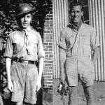 Double shorts: Desmond Keith Wilks as a Boy Scout firewatcher in 1940 and RAF air crew in 1944 in Africa