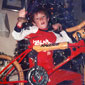 Davy on Christmas day with his new BMX