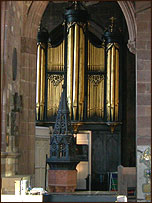 Snetzler Organ, built 1777, in Rotherham Minster