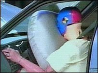 Airbag acionado