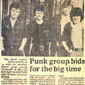 'Punk group bid for the big time...'