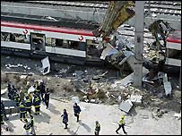 Madrid'de bombalı saldırı yeri