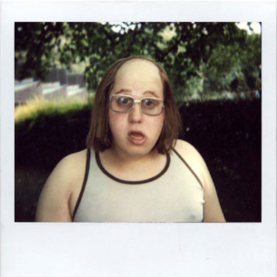 Matt Lucas make-up polaroid