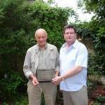 Serge returns the Ammunitions Box 61 years on. 29.07.08 taken 30.08.44