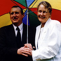 Beverely Dean and husband Alan on their wedding day in May 2000