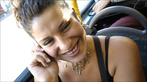 Woman talking on mobile phone