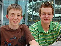 Ben (Sam) and Daniel Herrick (Jamie Hall)