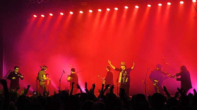 The Treacherous Orchestra live at the ABC, Glasgow. Photo by Louis Decarlo.