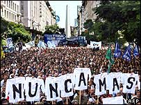 Arjantin'de gösteriler