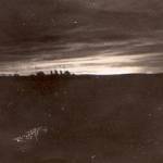 Sunset over Arctic waters from HMS Kent