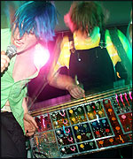 Pink Grease on stage