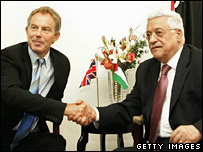 Tony Blair e Mahmoud Abbas