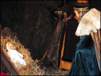 A nativity scene