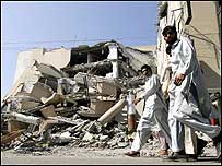 Collapse of a town (AFP/Getty Images)