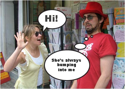 Tuesday - The handsome stranger