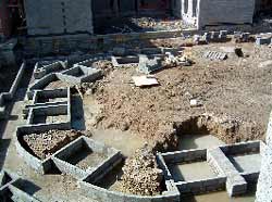 Foundations at the monastery site 2003