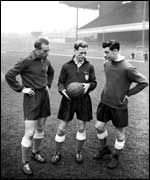 1950s football match with Johnny Haynes
