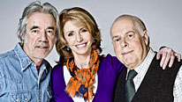 Tom (Roger Lloyd Pack) and Roy (Clive Swift) vie for Sally's (Jane Asher) affections