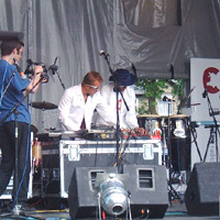 Llwybr Llaethog ar y llwyfan