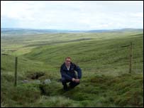 Matthew Davies at the Source of the Tees