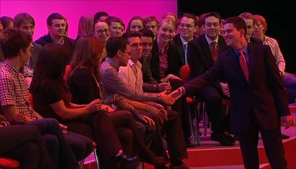 David Miliband and Labour members