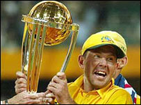 विश्व कप के साथ रिकी पॉटिंग