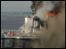 Pier on fire
