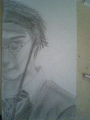 My drawing of Daniel Radcliffe in Prisoner Of Azkaban