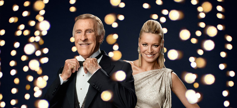 Sir Bruce Forsyth and Tess Daly