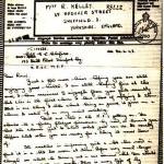Correspondence to Renee Kelley from George Schofield dated April 24, 1943. George Schofield was the husband of one of Renee Kelley’s workmates. He was a petrol tanker driver in 193 Bulk Petrol Transport Coy. R.A.S.C. M.E.F.