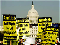 ABD'de göçmenlik yasasına karşı protesto gösterisi 