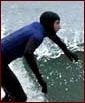 Longboarder cruising