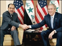  صدر بش اور نوری المالکی 