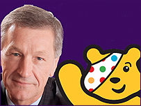 Stewart White with Pudsey