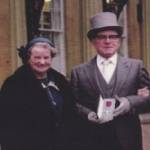 Ferguson Kennedy with his MBE & wife Margaret.