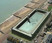 CGI showing how the Hastings & St Leonards Bathing pool looked 