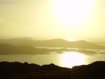 Misty view from atop Eaval