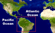 Amazon location map
