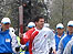 Tim Henman with olympic torch