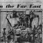 Landing Craft LCT 1242 on the Rangoon River.