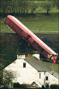 Train crash devastation