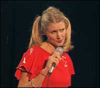 Tessa Dunlop on stage